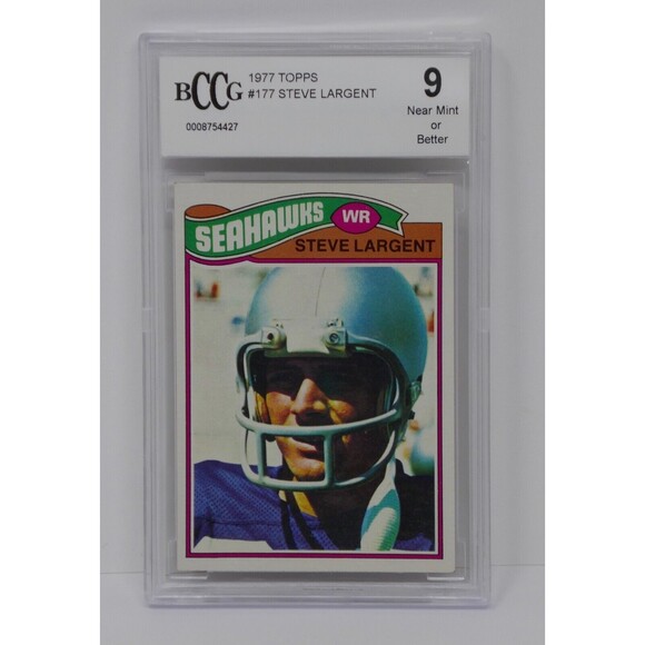 1977 Topps #177 Steve Largent Seahawks 🔥 Beckett 9 NEAR MINT